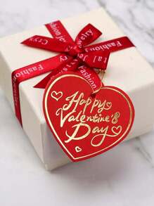 20/30/50pcs Gold Foil Heart Shaped Card Box, Package Tag [No Food Contact], Holiday Gift Decor Packaging Pendant, Suitable For Wedding, Holiday Party, Valentine's Day Favor Packaging Tag