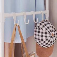 1pc Simple Cloth Wardrobe Home Bedroom Dustproof Dormitory Rental Room Assembly Hanging Small Wardrobe Economic New Storage Cabinet - White - View 8