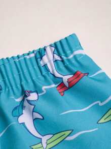 Boy's Tank Top And Shorts Set - 藏蓝色 - 查看 7