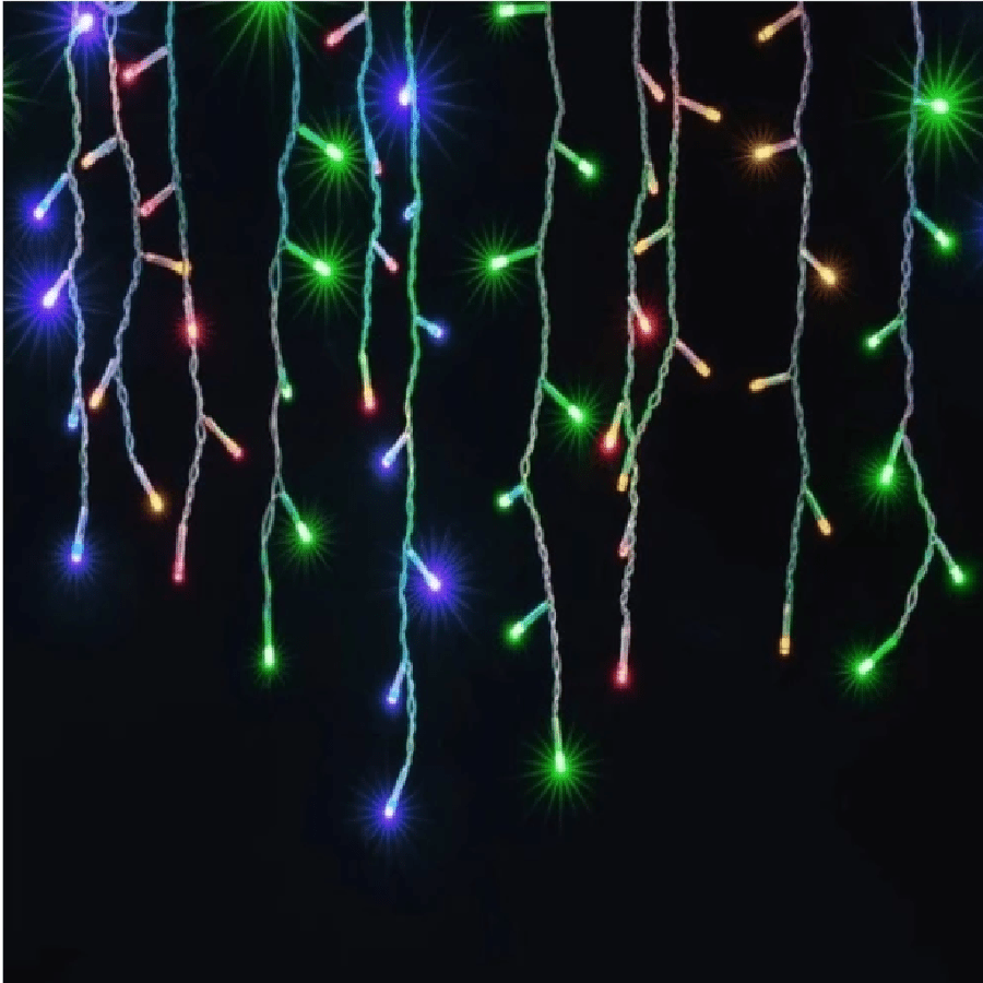 Cascata de Led 5 Metros 8 Funções 127V 200 Leds Decoração Natal