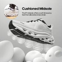 Men's Comfortable & Breathable Walking Running Tennis Shoes Nighttime Visibility MovePropel Athletic Gym Workout Jogging Cross Training Fashion Sneakers - 白色 - 查看 9