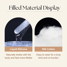 High Neck Nature Color Silicone Breastplate C To G Cup Soft Real Touch Breast Form Silk Cotton And Gel Filled For Crossdresser Drag Show Trans GorgeousU Christmas Surprise - Nude - View 8