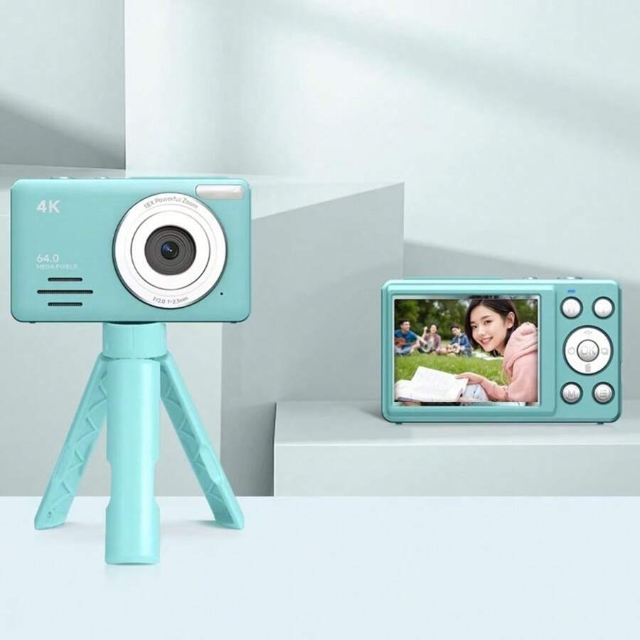 2.88 Inch HD Digital Camera 64 Million Pixels FHD Video Camcorder 18X Zoom Portable Vlogging Camera For Household And Beginners