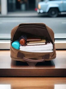 1 Stück modischer Leinwand Rucksack mit großer Kapazität und vielen Taschen, abriebfest, Ledergriff, geeignet für Studenten, Outdoor-Reisen, Geschäftsreisen, Laptop Rucksack, Schulbeutel, Reiserucksack, Campingausflug, Tasche für den Sommer, Rückfahrschule, Laptoptasche, Sporttasche für Männer, Reisenotwendigkeiten, große Tasche, Frühjahrsschulsachen, Schulrucksack, vintage