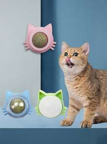 1 件装猫薄荷球趣味可舔猫零食猫薄荷球小猫玩耍咀嚼清洁牙齿玩具适用于中小型猫宠物用品