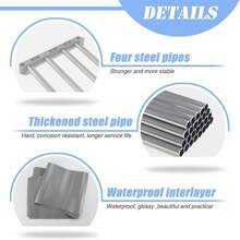 10 Cube Bookcase Shelf Display Furniture Storage Shelving Unit Livingroom Office - Grey - View 6