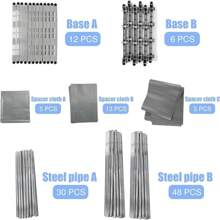 10 Cube Bookcase Shelf Display Furniture Storage Shelving Unit Livingroom Office - Grey - View 7