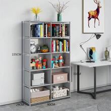 10 Cube Bookcase Shelf Display Furniture Storage Shelving Unit Livingroom Office - Grey - View 8