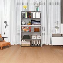 10 Cube Bookcase Shelf Display Furniture Storage Shelving Unit Livingroom Office - Grey - View 4