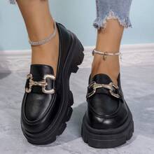 2025 Wiosna Damskie Skórzane Buty W Stylu Angielskim, Uniwersalne Mokasyny Studenckie W Stylu Vintage, Proszę Zamówić 1 Rozmiar Większy