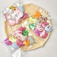 10pcs/Set Adorable Mini Plush Animal Toys - Cute Plush Animal Keychains, Suitable As Children's Birthday, Children's Day Party Gifts, Gift Bag Fillers, Classroom Rewards (Random Styles)