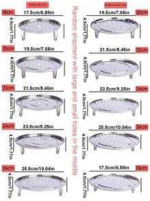 1 件不锈钢蒸盘，加厚隔水蒸架，食物蒸锅架，厨房蒸盘架