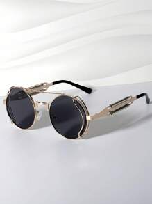 Struttura in metallo-telaio dorato in lamiera grigia