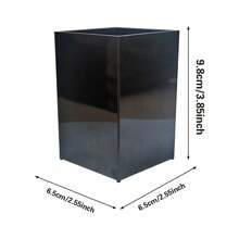 Customized Name High-End Acrylic Pen Holder Durable Pencil Cup Stationery Holder Minimalist Desk Organizer For Office Study Modern Multifunctional Design Sturdy Makeup Brush Storage Holders Easy To Clean Home Decor - Black - View 3