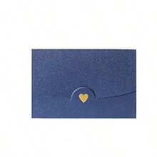 10pcs/Pack Mini Greeting Card Envelopes, Gold Foil Heart Shiny Paper Envelopes Back To School - 10.5*7CM - View 13