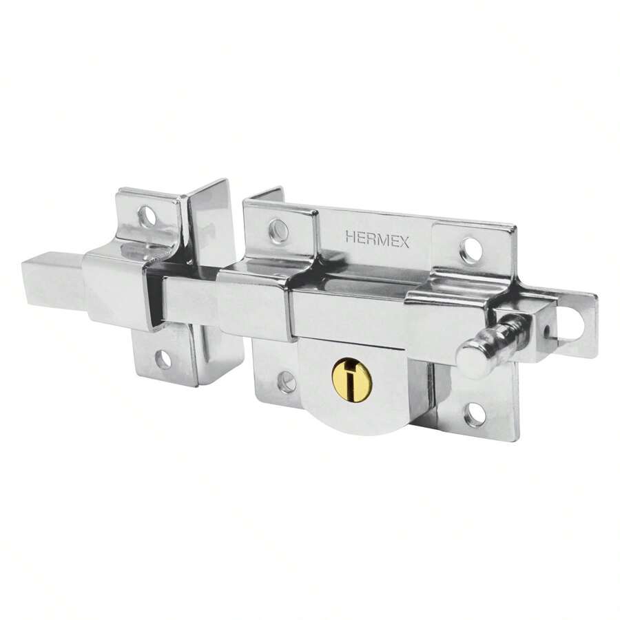 Cerradura de barra fija, izquierda, Hermex CB-40I - Plateado - Ver 1