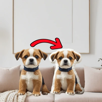 Customized Pet Pillow, Double-Sided Printed Plush Cushion With Photo, Ideal Gift For Pet Lovers, Washable - Unique Pet Shaped Decorative Pillow Washable, Lightweight, Breathable, Durable Funny, Cute, Love, Soft, Comfortable Custom, Unique, Personalized Ideal Gifts For Boyfriend, Ideal Gifts For Girlfriend, Ideal Gifts For Dad