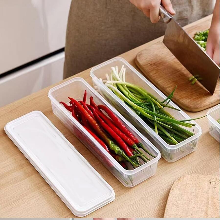 Vegetable Storage And Preservation Box Locks Freshness - White - View 1