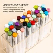 Juego de 9 colores de rotuladores acrílicos para pintar rocas, piedras, cerámica, vidrio, madera y lienzos. Útiles para manualidades, dibujo, grafiti y tomar notas. - Multicolor - Ver 4