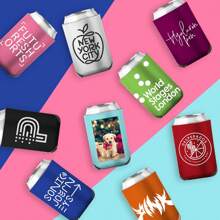 Fundas personalizadas para latas de 1 paquete, refrigerantes de neopreno aislados personalizados a granel con logotipo, imagen, texto, refrigerantes plegables para latas para bodas, fiestas de cumpleaños, botellas de agua, multifuncionales, decorativos, antihongos, reutilizables, adorables, de alta calidad, lindos, modernos, personalizados, únicos, regalos ideales para él, regalos ideales para ella, novia, familia, amigos, hijo, estudiantes, trabajadores, niños, comedor, baño, sala de estar, dormitorio, oficina, salón de té, escuela, hogar