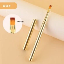 1/11 Peças Pincel Liner de Arte de Unhas, Pincel de Pintura com Padrão de Listras, Pincel de Extensão de Gel Acrílico UV, Caneta de Desenho e Escultura, Ferramenta de Manicure, Pincel de Unhas - Dourado - Visão 11