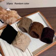 5/10/20/30/40pcs Extra Thick & Wide Seamless Hair Ties,Elasticity Hair Ties: Wide, Soft, Elastic Hair Ropes- High Elasticity Ponytail Holders With Non-Slip Grip, Soft, And Comfortable - Basic Hair Ties For All Hairstyles, Women's Hair Accessories, Hair Bobbles