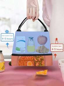 1个新款多巴胺大容量双层午餐包防水便携午餐盒包阳离子大容量保温袋冰袋加厚野餐包保温冷藏午餐盒包野餐旅行户外夏季沙滩女士野餐包保温午餐包多功能野餐包通勤便当包午餐盒午餐包女士学校教师露营返校冷藏包教室厨房保温午餐包，旅行必备 - 彩色 - 查看 6