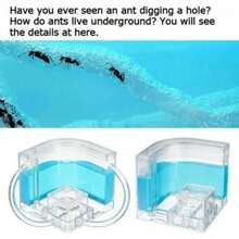 Ant Farm Castle 2.0 With Connecting Tube, Ant Habitat Science Learning Kit, Study Insect Behavior At Home & School, Plant Based Blue Gel 3D Maze Ecosystem - White - View 6