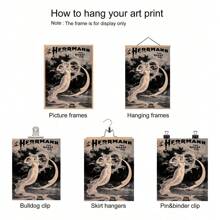 1 tấm áp phích trang trí tường hình người phụ nữ Herman Phantom phong cách retro, dùng cho phòng tắm, phòng ngủ, văn phòng, phòng khách, trang trí nhà cửa, không có khung - Nhiều màu - Xem 6