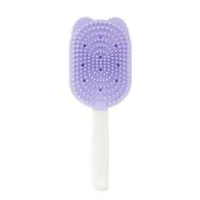 1pc Silicone Pet Grooming De-Shedding Brush, Cat Massage Floating Hair Brush, Deshedding Massager Comb, Cat Brush, Cute Cartoon Ice Cream Cat Brush, Pet Ice Cream Deshedding Brush, Multifunctional Soft Silicone Cat Hair Brush, Remove Cat Floating Hair, Double-Sided, Gentle Skin-Friendly Massage Teeth - Effective Cat Deshedding Tool, Convenient Hanging Scraper, Suitable For Cats