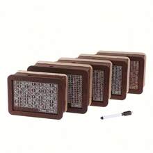 1pc Wooden Piggy Bank With Digital Counter, Adult Goal Planner Savings Box, Ideal Gift For Friends, High-End Wooden Money Box With Paper Bill And Coin Slots, Can Hold Up To 500 Coins - Brown - View 11