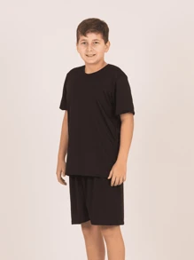 Lavin Basic Dry Fit Kids And Youth Football Shorts 6-8-10-12-14 And 16 38-A - màu đen - Xem 3