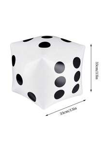 1pc PVC盒子拼图KTV酒吧年会减压积分活动游戏道具充气骰子 - 彩色 - 查看 11