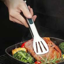 1/2/4pcs Stainless Steel Food Clips - Non-Slip, Meat Salad Bread Clamps, BBQ Self-Serve Clips, Cooking Tools, Kitchen Accessories - Green - View 4