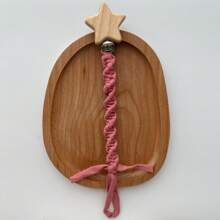 1pc Handmade Cotton Fabric Woven Baby Pacifier Clip