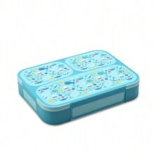 1pc Portable Plastic Compartment Bento Box, Daily Casual Household Items,School Supplies