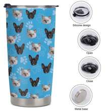 1PC Cốc hình chân thú cưng tùy chỉnh có mặt, Cốc có ảnh thú cưng được cá nhân hóa, Cốc có hình mặt thú cưng tùy chỉnh, Cốc có ảnh, Cốc cà phê, Cốc du lịch có ảnh, Cốc có hình mặt ngộ nghĩnh dành cho chó mèo Bố Mẹ Chồng Vợ Bạn gái Bạn trai Bạn thân Chó Mèo Người yêu thú cưng - màu đen - Xem 4