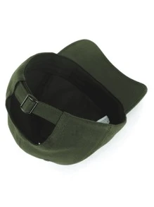 MOOND Unisex Men Women Embroidery Adjustable Minimalist Dadhat Baseball Cap - xanh quân đội - Xem 4