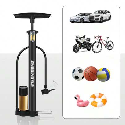 Bomba de ar de alta pressão, bicicleta manual multifuncional portátil, carro elétrico, mountain bike, inflador de ar geral para basquete
