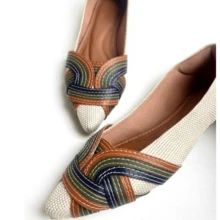 Women's Jute Flats | Color Elegant Casual Chic Fashion Comfort - Nhiều màu - Xem 2