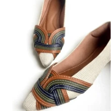 Women's Jute Flats | Color Elegant Casual Chic Fashion Comfort - Nhiều màu - Xem 4