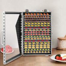 "Stainless Steel 18-Layer Dry Fruit Machine - Food Dehydrator For Fruits, Pet Food Baking, And Medicinal Herbs" - US B Type Plug(110-127V) - View 2