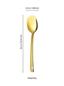 1/7pcs Stainless Steel Serving Utensil Sets, Including Cookware Spatula, Spoon, Cake Server, Soup Ladle, Suitable For Hotel, Restaurant, Party, Buffet, Home Cooking