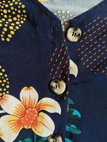 Women's Blouse Regade C Buttons - 藍色 - 查看 2