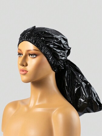 قبعات استحمام كبيرة الحجم للنساء ذوات الشعر الطويل والضفائر والزغب، قبعات استحمام كبيرة مقاومة للماء قابلة للطي، قبعات استحمام بلاستيكية كبيرة الحجم