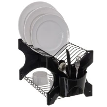 Berlim Kitchen Dish Drainer Double Wire Plate Black - 黑色 - 查看 3