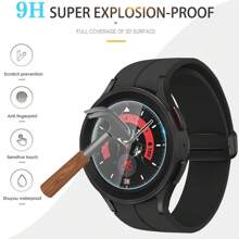 5 Stücke/Set Hochschutz Displayschutzfolie kompatibel mit Samsung Watch 4/5/6/7 HD gehärtetes Glas Film für 40mm 42mm 43mm 44mm 46mm 47mm