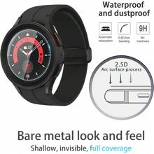 5 Stücke/Set Hochschutz Displayschutzfolie kompatibel mit Samsung Watch 4/5/6/7 HD gehärtetes Glas Film für 40mm 42mm 43mm 44mm 46mm 47mm