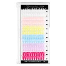 Winky Beauty 120 piezas de extensiones de pestañas individuales D Curl de 40D con diseño de moneda de oro navideña, de aspecto natural y suave, adecuadas para todo tipo de miradas, de longitud mixta de 14-16mm, accesorios para artistas del maquillaje y herramientas de maquillaje para Halloween