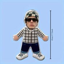 定制照片毛绒抱枕 - 柔软舒适，送给父母、情侣和朋友的个性化礼物 - 可机洗，适合四季家居装饰。可爱、温暖、柔软、可定制、独特、个性化，是送给男友/女友的理想礼物，适合生日、周年纪念日、婚礼等场合。可放置于沙发、床、汽车、茶室、卧室、客厅、浴室、餐厅等场所。透气、轻便、可水洗。